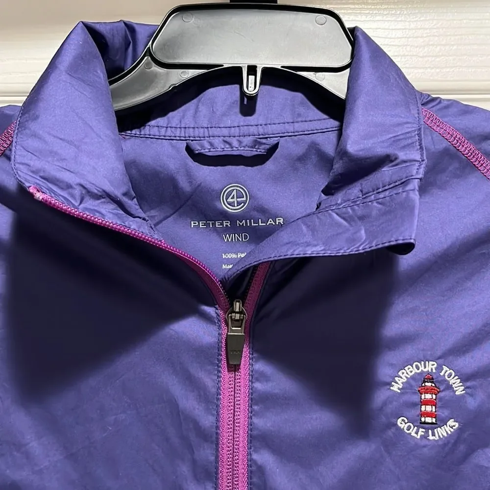 Peter Millar Women’s Harbor Town Golf Links Wind Jacket size Small.